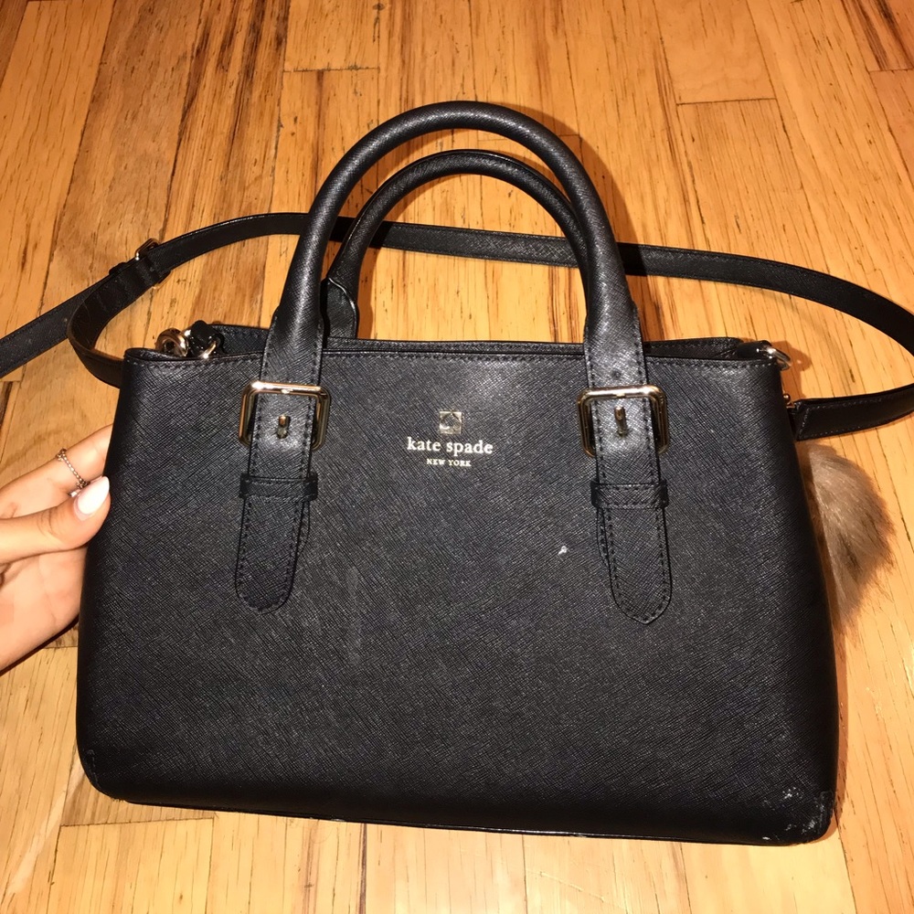 Black Kate Spade Messenger bag.